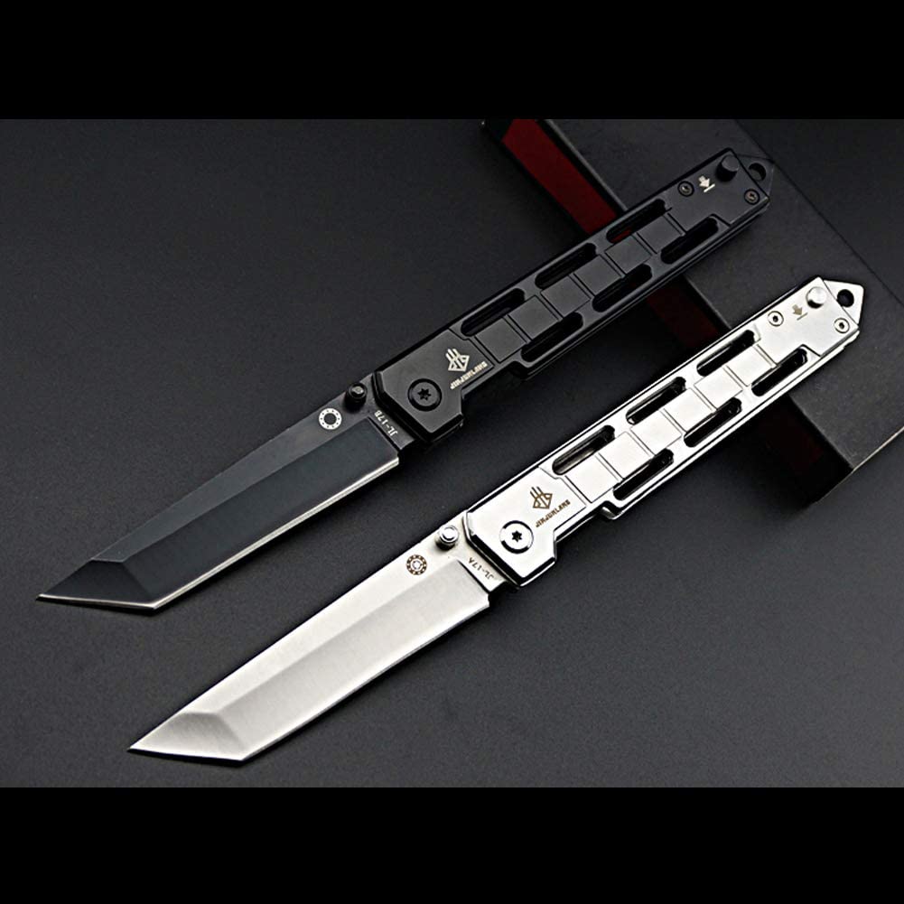 NedFoss DG-SL Tanto Klappmesser, Einhandmesser mit Schleuder, 8,5 cm Klingenlänge Outdoor Messer