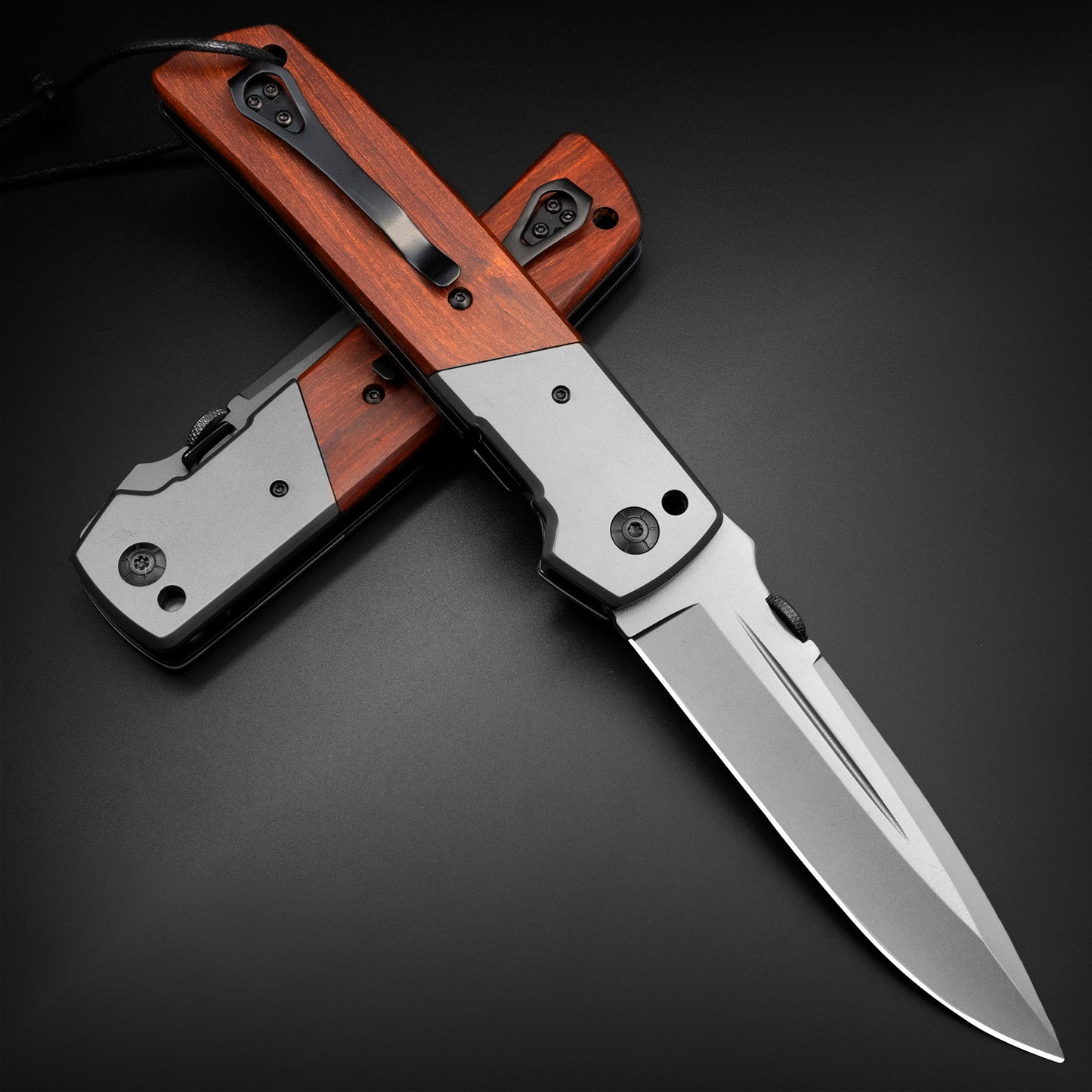 NedFoss DA52 Klappmesser,  Grosses Taschenmesser mit 13cm Klinge, Universal Outdoor Klappmesser, Einhandmesser